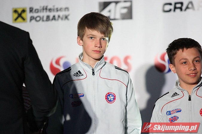 043 Skoki narciarskie - Junior D - Dawid Jarzbek, Damian Skupie